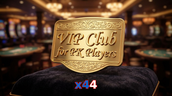 Main screen of X44 vip page for PK players